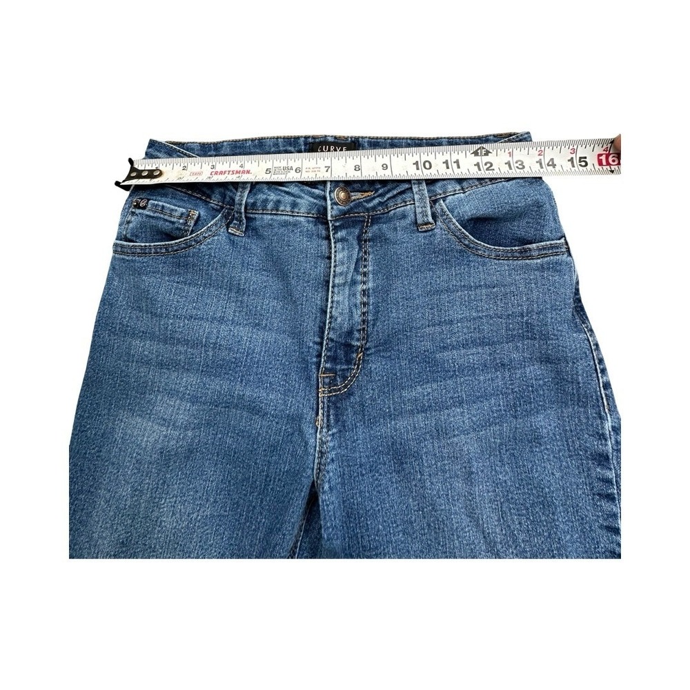 Curve Appeal Jeans Womens 8/29 Blue Skinny Stretch Medium Wash Denim Casual Slim - Picture 4 of 9